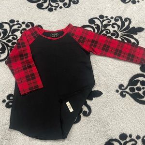 Sew Sassy Boutique 3/4 sleeve Buffalo plaid top! Size 6!